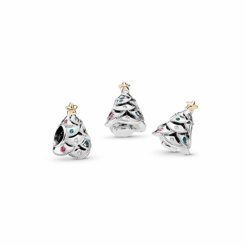 Pandora Festive Tree Charm Online NZ, Two Tone (029136-PHA)